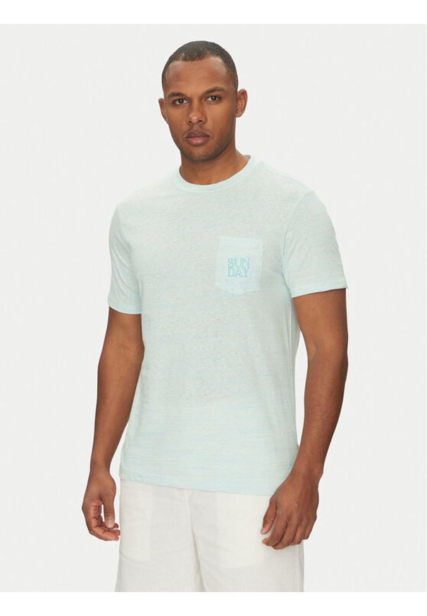 Blend T-Shirt 20718299 Zielony Regular Fit. Kolor: zielony. Materiał: bawełna