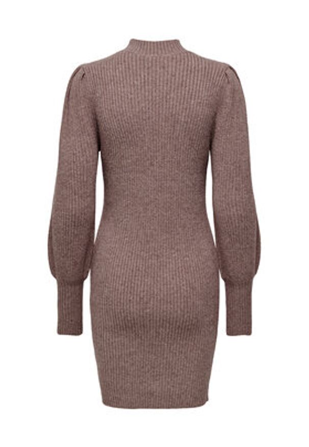only - ONLY Sukienka dzianinowa Katia 15232502 Brązowy Comfort Fit. Kolor: brązowy. Materiał: syntetyk