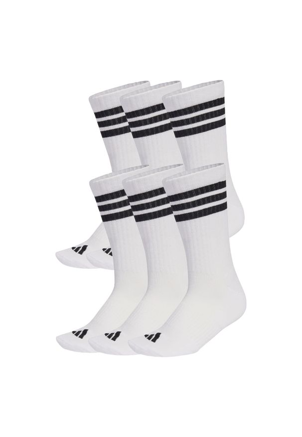 Adidas - Skarpety 3-Stripes Essentials Cushioned Crew 6 Pair Pack. Kolor: czarny, wielokolorowy, biały. Sport: fitness