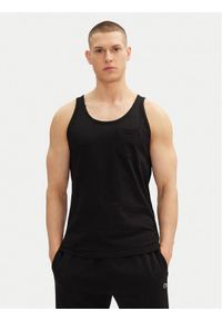 Jack & Jones - Jack&Jones Tank top Jake 12270577 Czarny Regular Fit. Kolor: czarny. Materiał: bawełna