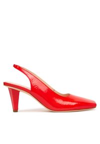 AGL Czółenka Celia Sling B D279003PCPLUME0377 Pomarańczowy. Kolor: pomarańczowy. Materiał: skóra, lakier #1