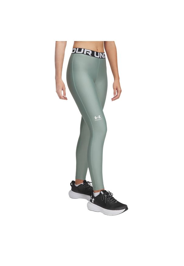 Legginsy treningowe damskie Under Armour HeatGear. Kolor: zielony