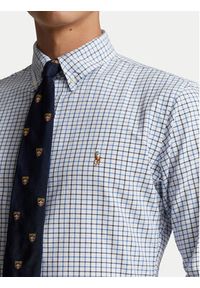 Polo Ralph Lauren Koszula 710922273002 Błękitny Custom Fit. Typ kołnierza: polo. Kolor: niebieski. Materiał: bawełna #3