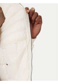 TOMMY HILFIGER - Tommy Hilfiger Kurtka przejściowa Mix Media Ess MW0MW41329 Kremowy Regular Fit. Kolor: kremowy. Materiał: bawełna #4
