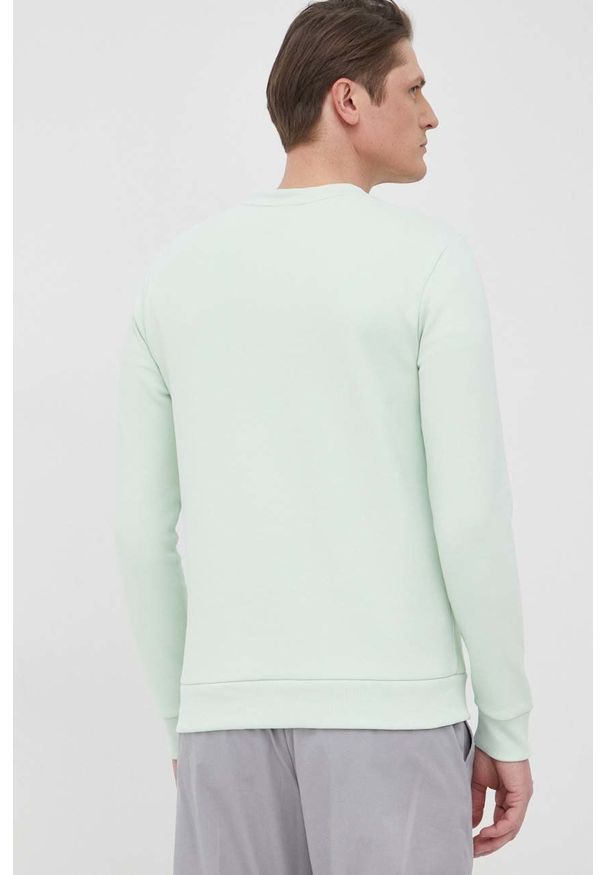 BOSS bluza BOSS ATHLEISURE męska kolor zielony z nadrukiem. Kolor: zielony. Materiał: dzianina. Wzór: nadruk