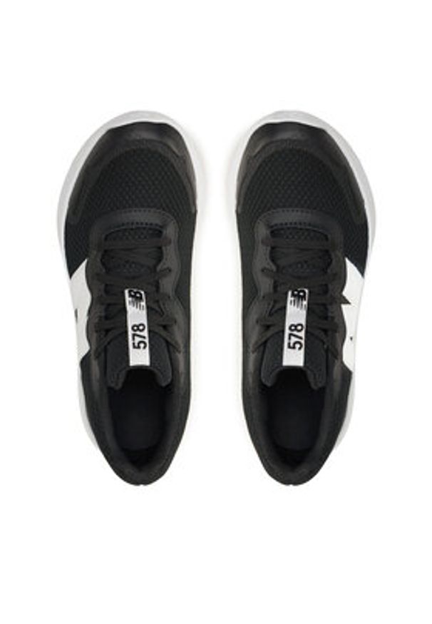 New Balance Buty do biegania 578's GK578BK Czarny. Kolor: czarny. Materiał: skóra