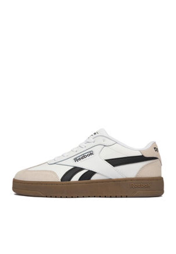 Reebok Sneakersy CEO-FORTE LOUNGER DOUBLE UP AR30255WWCX Biały. Kolor: biały. Materiał: zamsz, skóra