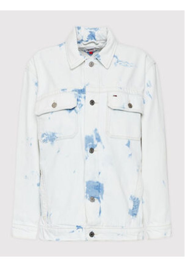 Tommy Jeans Kurtka jeansowa Tjw DW0DW12415 Biały Oversize. Kolor: biały. Materiał: jeans