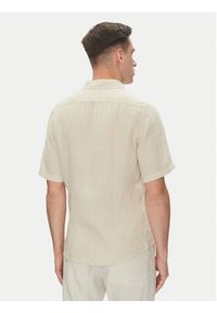 BOSS Koszula 50537382 Beżowy Regular Fit. Kolor: beżowy. Materiał: len #4