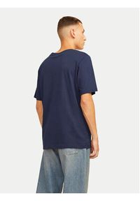 Jack & Jones - Jack&Jones T-Shirt Jeans 12256779 Granatowy Standard Fit. Kolor: niebieski. Materiał: bawełna #4