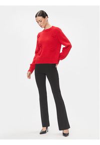 Kontatto Sweter 3M1234 Czerwony Regular Fit. Kolor: czerwony. Materiał: syntetyk #3