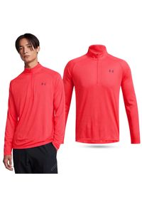 Koszulka męska treningowa Under Armour Tech z długim rękawem. Kolor: czerwony. Długość rękawa: długi rękaw. Długość: długie