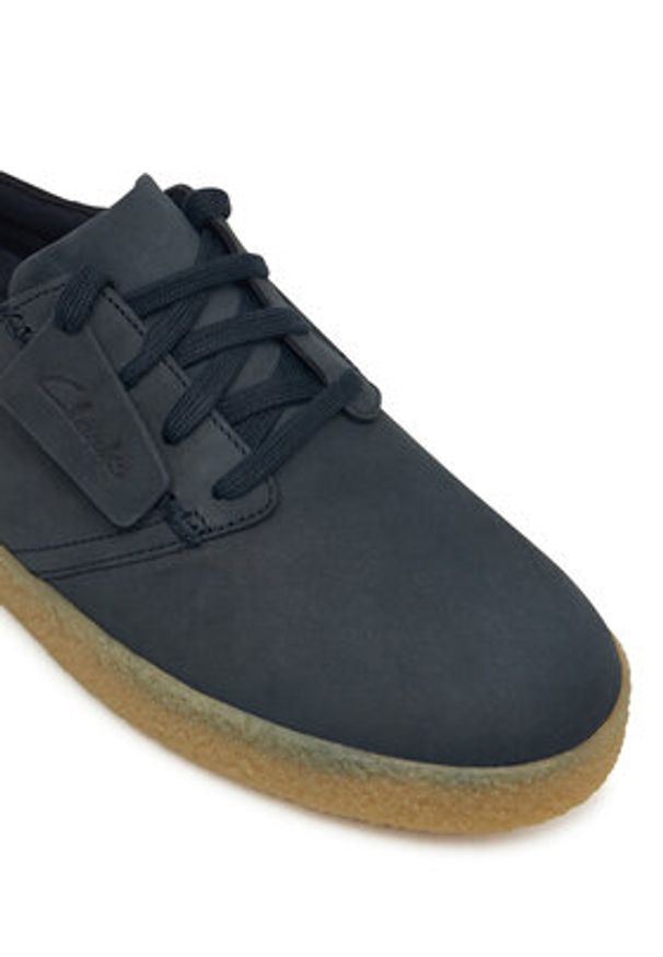 Clarks Sneakersy StreethillLace 26183960 Granatowy. Kolor: niebieski. Materiał: skóra, nubuk