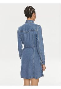 Wrangler Sukienka jeansowa 112350340 Niebieski Regular Fit. Kolor: niebieski. Materiał: lyocell #5