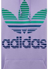 adidas Originals - Adidas Originals - Bluza bawełniana. Okazja: na co dzień. Kolor: fioletowy. Materiał: bawełna. Styl: casual #5