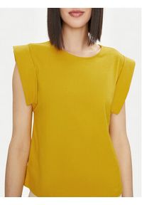 United Colors of Benetton - United Colors Of Benetton Bluzka 3BL0D1077 Żółty Regular Fit. Kolor: żółty. Materiał: bawełna #2
