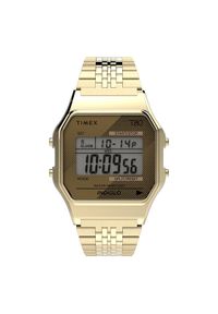 Timex Zegarek T80 TW2R79200 Złoty. Kolor: złoty