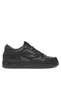 Replay - REPLAY Sneakersy GMZ3G .000.C0057L Czarny. Kolor: czarny. Materiał: skóra