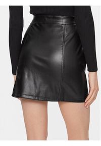 Brave Soul Spódnica z imitacji skóry LSKW-225LISABLK Czarny Regular Fit. Kolor: czarny. Materiał: skóra #2