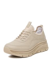 Rieker Sneakersy 48050-60 Beżowy. Kolor: beżowy. Materiał: syntetyk, skóra, materiał #3