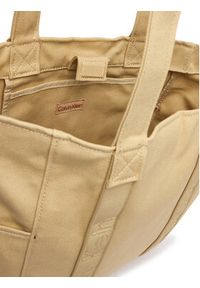 Calvin Klein Torebka Webbing Strap Canvas Tote LV04F3463G Beżowy. Kolor: beżowy #2