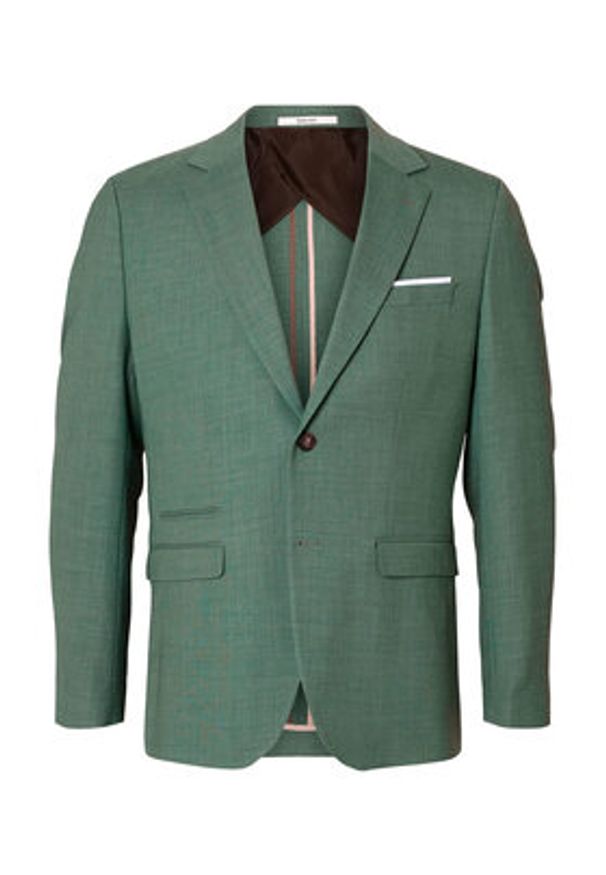 Selected Homme Marynarka 16087870 Zielony Slim Fit. Kolor: zielony. Materiał: syntetyk
