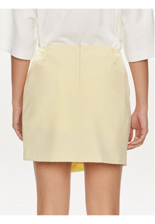 Herskind Spódnica mini Carolina 5115519 Żółty Regular Fit. Kolor: żółty. Materiał: syntetyk