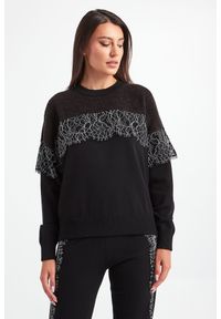 Twinset U&B - Sweter TWINSET U&B. Okazja: na co dzień. Materiał: koronka, dzianina. Wzór: koronka, aplikacja. Styl: casual #2