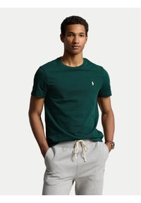 Polo Ralph Lauren T-Shirt 710671438378 Zielony Custom Slim Fit. Typ kołnierza: polo. Kolor: zielony. Materiał: bawełna #1