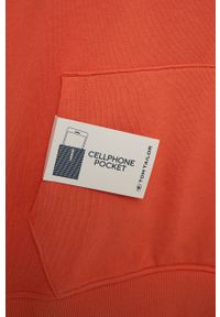 Tom Tailor bluza dziecięca kolor pomarańczowy z kapturem z nadrukiem. Okazja: na co dzień. Typ kołnierza: kaptur. Kolor: pomarańczowy. Materiał: dzianina, bawełna. Wzór: nadruk. Styl: casual