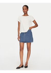 Marella T-Shirt Inn 2515111021 Écru Regular Fit. Materiał: jedwab