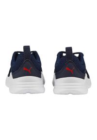 Puma - Przewodowe Buty Do Biegania Dla Dzieci. Kolor: niebieski. Sport: turystyka piesza