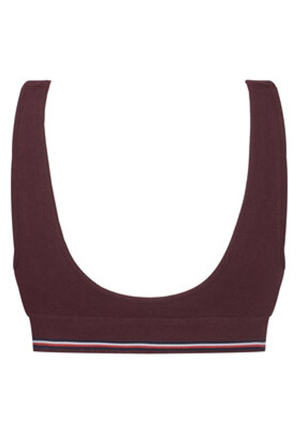 TOMMY HILFIGER - Tommy Hilfiger Biustonosz top UW0UW06062 Bordowy. Kolor: czerwony. Materiał: bawełna