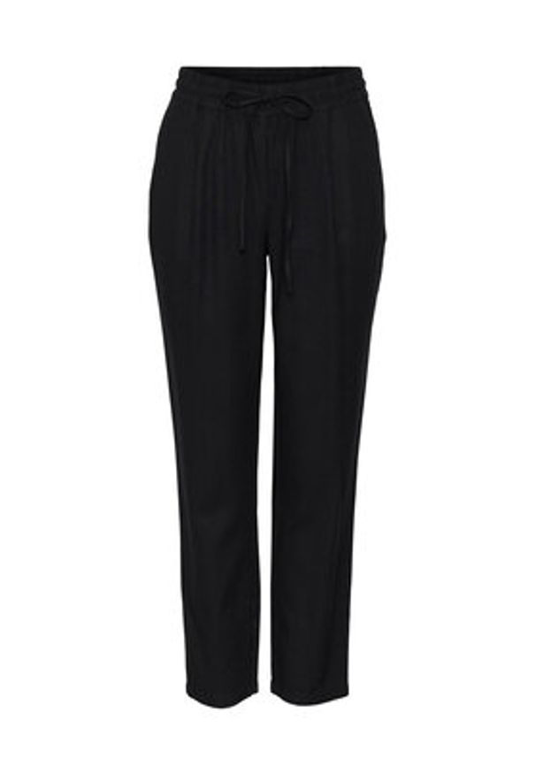 Vero Moda Spodnie materiałowe Jesmilo 10279691 Czarny Regular Fit. Kolor: czarny. Materiał: wiskoza