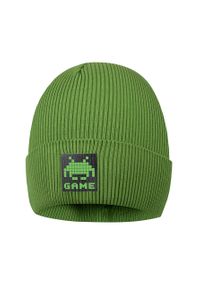 Broel czapka dziecięca Boom kolor zielony. Kolor: zielony