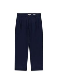 Guess Jeans Spodnie materiałowe 180376 Niebieski Regular Fit. Kolor: niebieski. Materiał: materiał #3