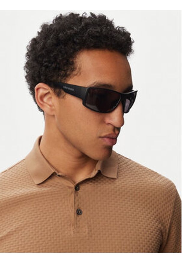 Gino Rossi Okulary przeciwsłoneczne LD91348 Czarny. Kolor: czarny. Materiał: syntetyk