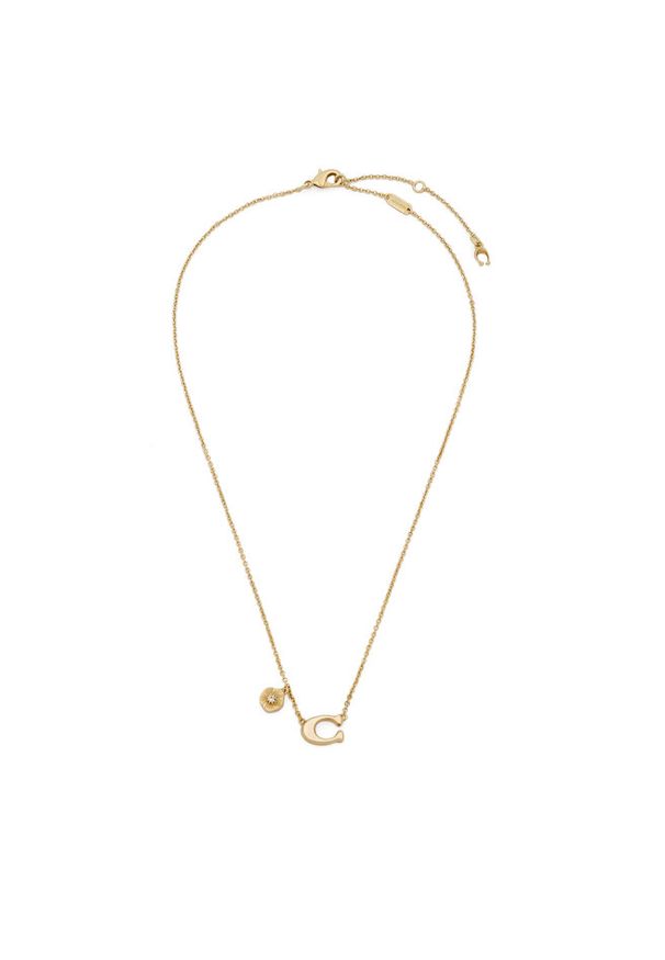 Naszyjnik Coach. Materiał: złote. Kolor: złoty