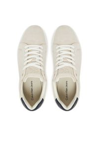 Calvin Klein Jeans Sneakersy YM0YM01299 Beżowy. Kolor: beżowy. Materiał: zamsz, skóra #4