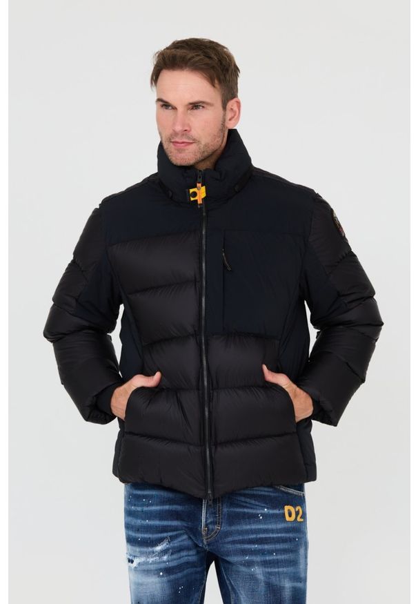 Parajumpers - PARAJUMPERS Czarna męska kurtka Gover, Rozmiar L. Kolor: czarny. Materiał: puch