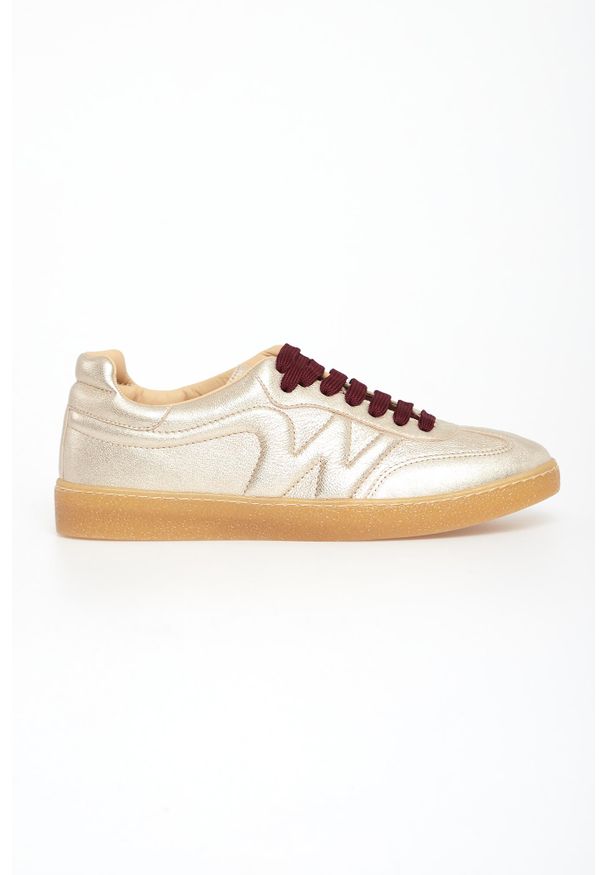Weekend Max Mara - Sneakersy damskie skórzane Pacogold WEEKEND MAX MARA. Materiał: skóra