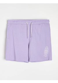 Sinsay - Szorty dresowe - fioletowy. Kolor: fioletowy. Materiał: dresówka #1