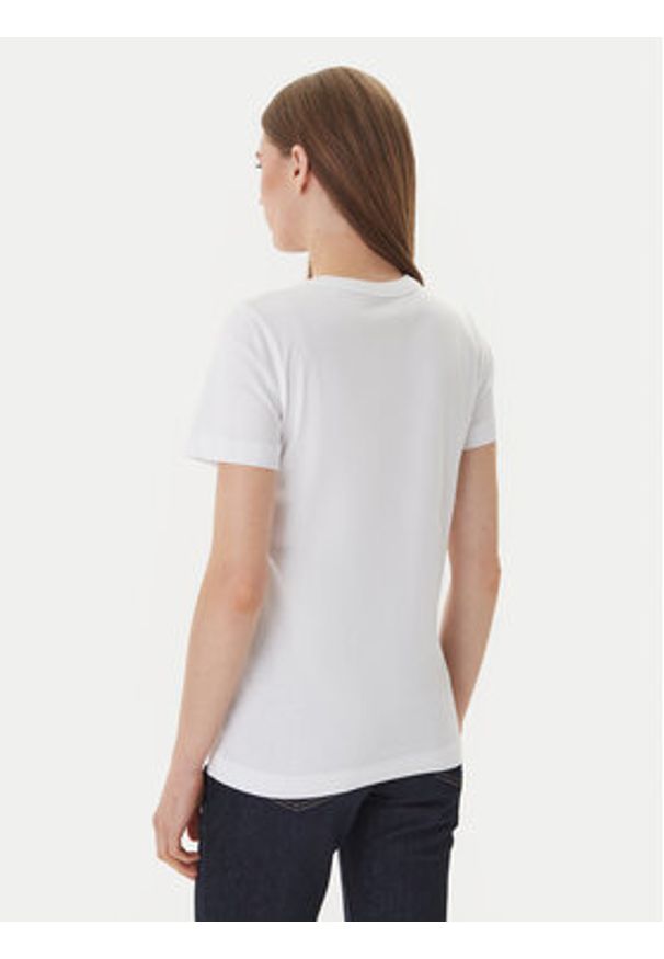 Guess T-Shirt W6GI08 K3023 Biały Regular Fit. Kolor: biały. Materiał: bawełna