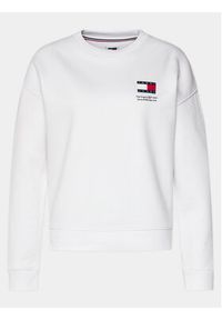 Tommy Jeans Bluza Graphic Flag DW0DW17328 Biały Boxy Fit. Kolor: biały. Materiał: bawełna #6