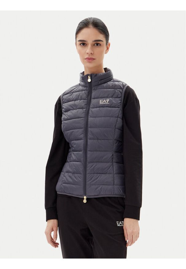 EA7 Emporio Armani Bezrękawnik 7W000087 AF12477 U8115 Szary Slim Fit. Kolor: szary. Materiał: syntetyk. Długość rękawa: bez rękawów