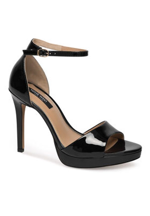 Nine West Sandały WFA2733-2A Czarny. Kolor: czarny. Materiał: syntetyk