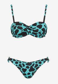 Renee - Zielone Bikini 3-częściowe Biustonosz i Majtki Figi w Dwóch Wariantach Milanisse. Kolor: zielony. Wzór: gładki #6