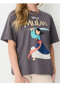 Sinsay - Koszulka Disney Princess - szary. Kolor: szary. Wzór: motyw z bajki #1