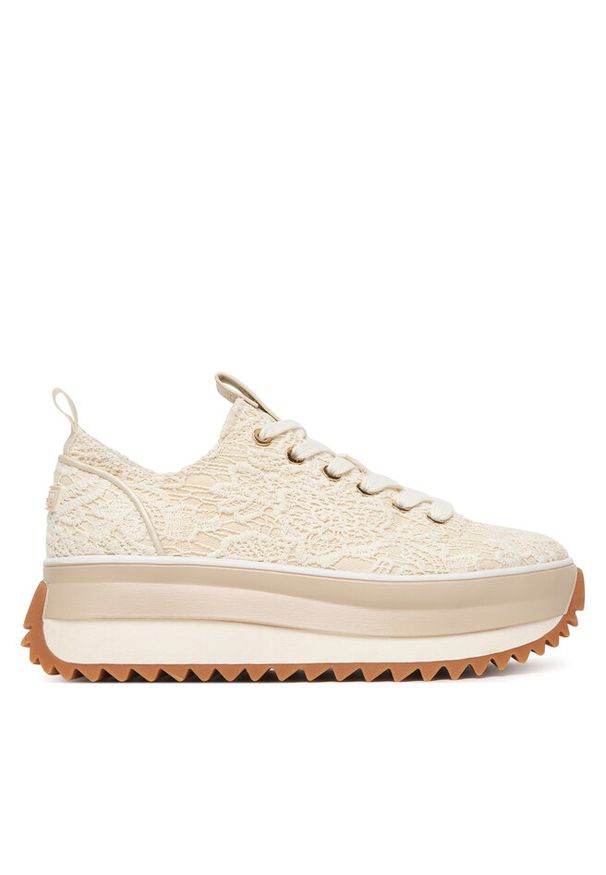 Sneakersy Tamaris. Kolor: beżowy