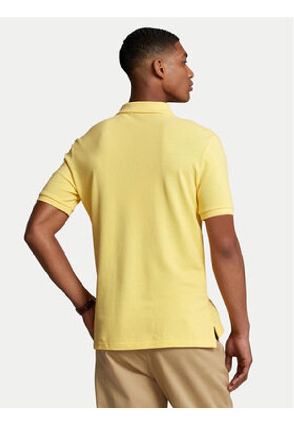 Polo Ralph Lauren Polo Core Replen 710795080 Żółty Slim Fit. Typ kołnierza: polo. Kolor: żółty. Materiał: bawełna